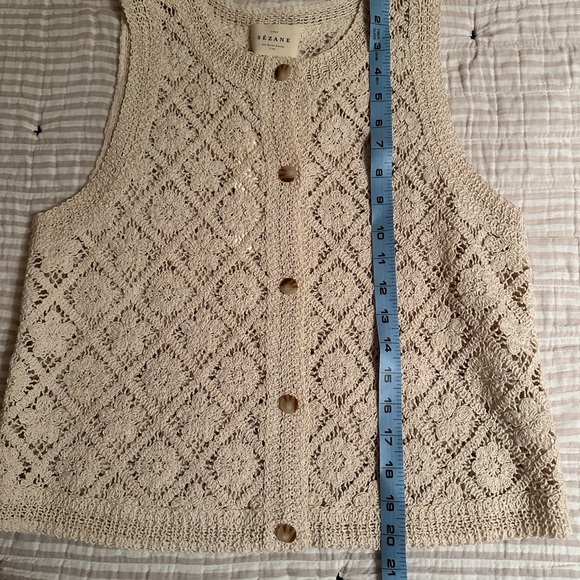 NWT Sezane Ron Top Ecru size S - Picture 8 of 8